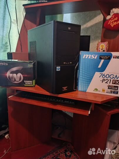 Игровой компьютер с монитором бу i3 10100f