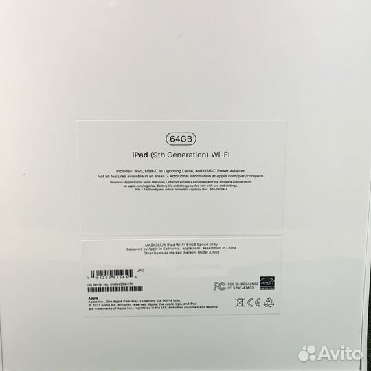 Apple iPad 9 64GB Wi-fi Space Gray (KN9W35QHT6) I0
