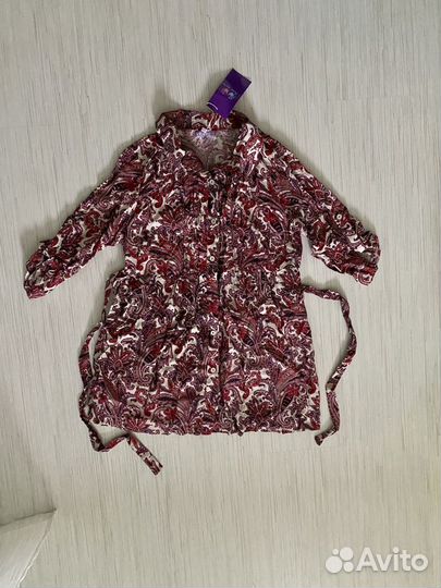 Блузка рубашка для беременных Новая 44 вискоз