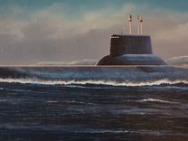 Картина на холсте пл вмф подводная лодка Юдин 2003