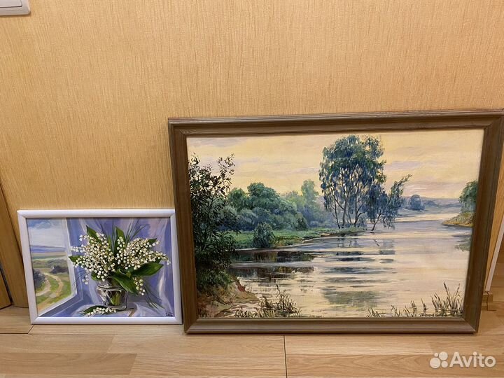 Картина маслом на холсте на картоне 40x30