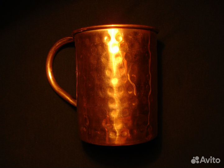 Медная Кружка Старинная Индия Медь Для Воды зож