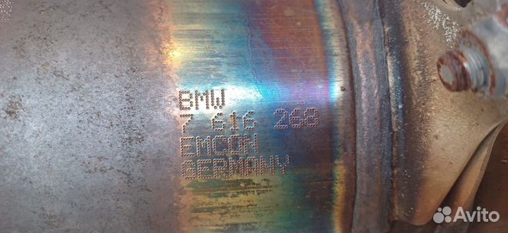 BMW F10 F11 F15 F16 F06 F12 катализатор даунпайп