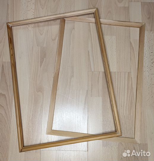 Багетная рамка с подрамником из сосны 57,5 х 42,5