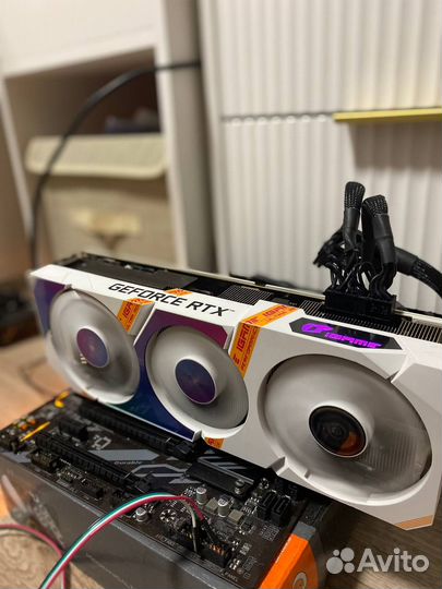 Белоснежная RTX 3070 TI igame ultra