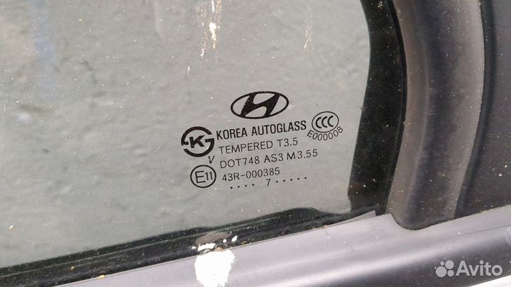 Дверь боковая левая задняя Hyundai Santa Fe, 2008