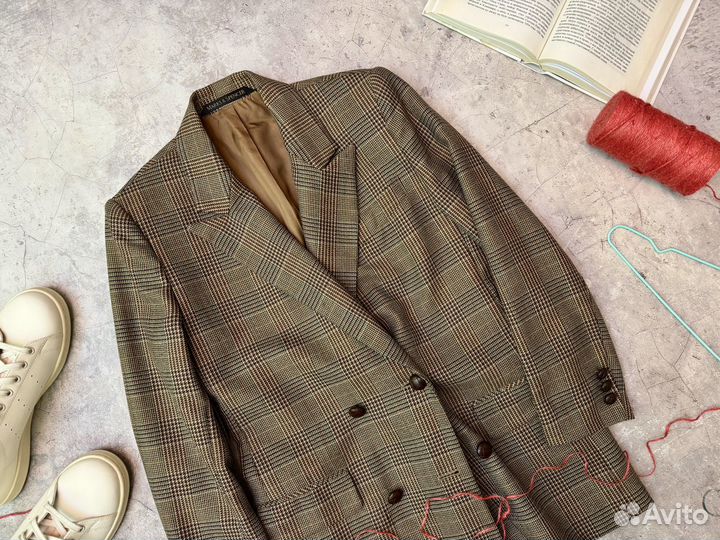 Marks Spenser винтажный двубортный пиджак