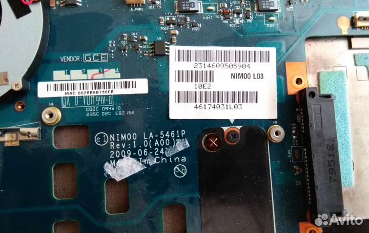 Материнская плата от Dell-inspiron-11z-1110