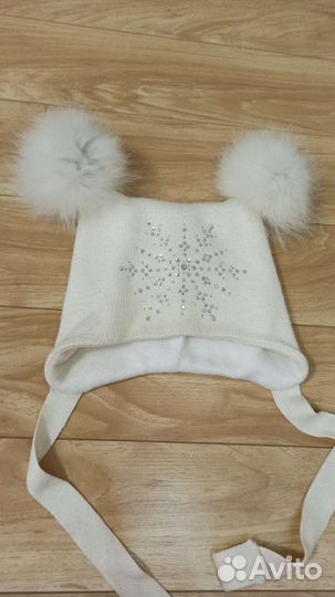 Шапка зимняя натуральный мех 52 54