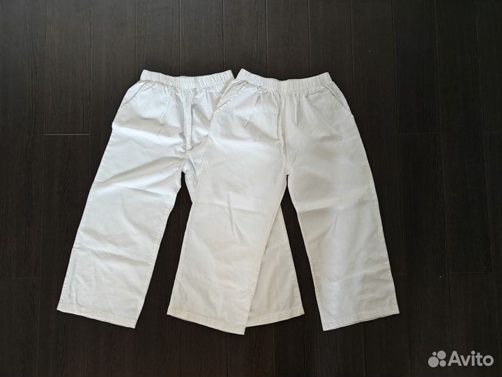 Костюм белый детский (водолазка+брюки) р. 122