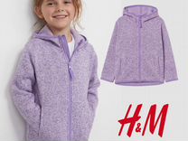 H&M куртка трикотажная 122/128 на флисе новая hm