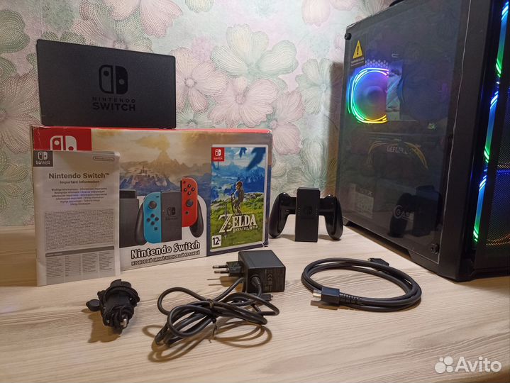 Nintendo switch прошитая + игры