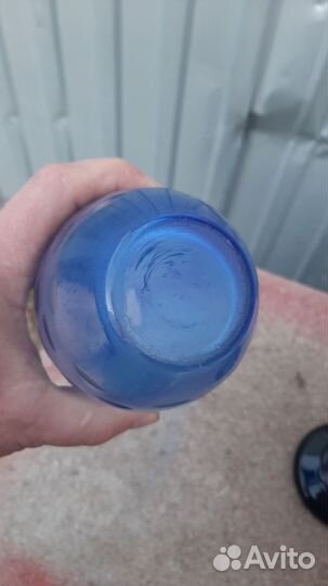 Ваза цветное стекло СССР