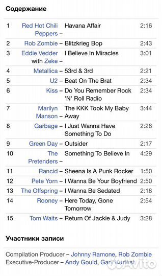 Tribute To Ramones - We're A Happy Family CD Rus