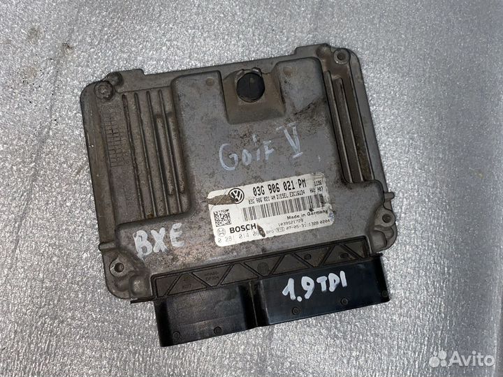 Эбу 03G906021PM Golf V 1.9tdi BXE