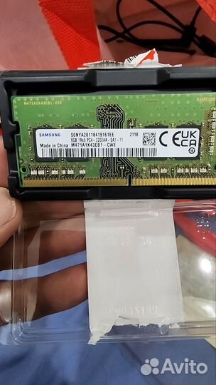 Оперативная память ddr4 8gb samsung 3200 sodimm