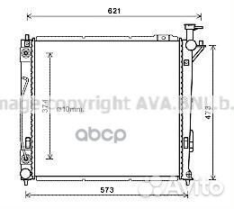 Радиатор системы охлаждения HY2339 Ava