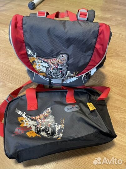 Рюкзак- ранец школьный ортопедический с сумкой