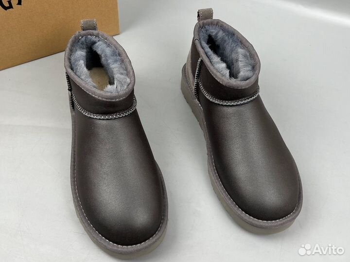 Ugg Classic Ultra Mini Metallic Grey