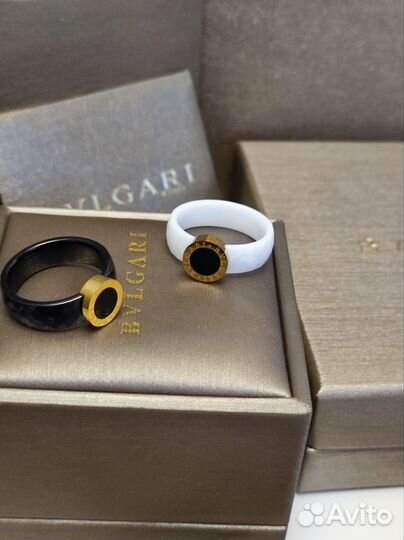 Bvlgari Булгари кольцо премиум унисекс керамика