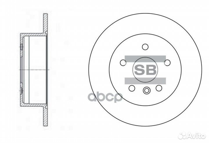 SD4016 диск тормозной задний Toyota Camry, Lex