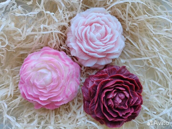 Подарки. Цветы из мыла. Мыло ручной работы