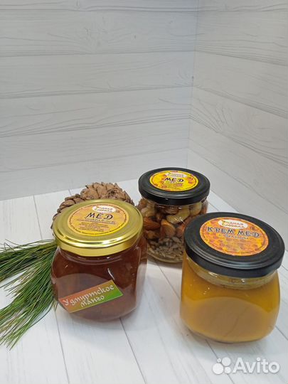 Мед, мед в сотах 65 видов