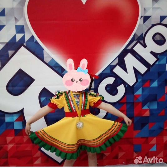 Платье танцевальное, русское народное