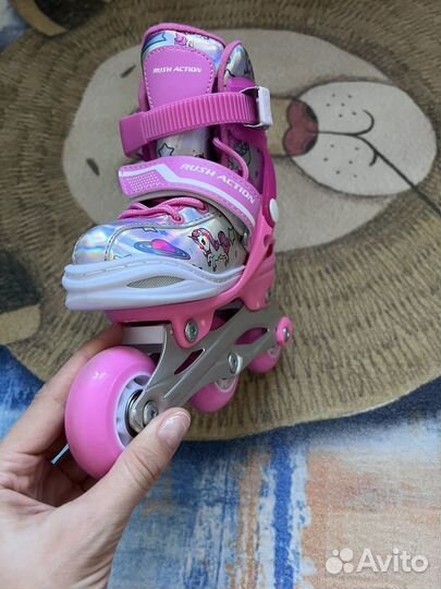 Роликовые коньки детские раздвижные 26-29 р