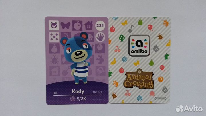 22. Animal Crossing amiibo-карты (221-230) 4U