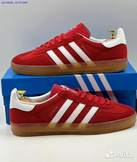 Кроссовки Adidas Gazelle Red (Арт.71539)