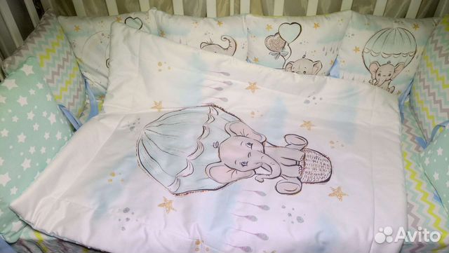 Бортики в детскую кроватку новые