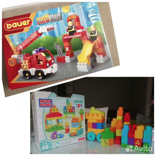 Конструкторы Fisher Price и Bauer