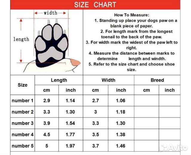 Обувь для собак