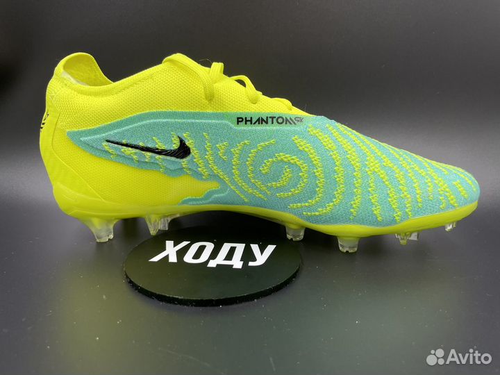 Бутсы Nike Phantom GX DF FG no socks light green