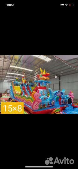 Батут надувной
