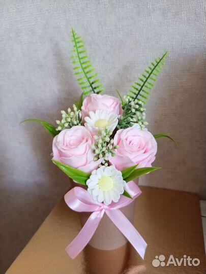 Букет цветов из мыла