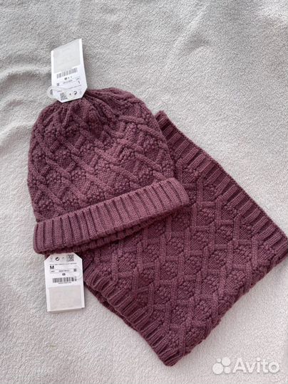 Новый комплект шапка, снуд zara для девочки