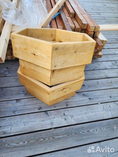 Вазоны деревянные. Изделия из дерева ручной работы