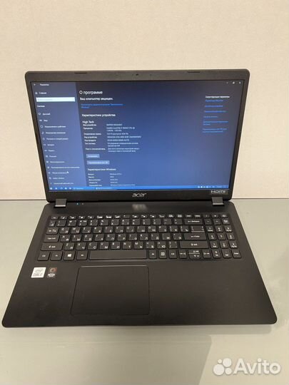 Ноутбук Acer Extensa 15 EX215-52-72TS Black (NX.EG