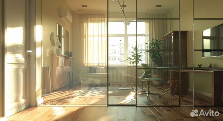 Стеклянные офисные перегородки