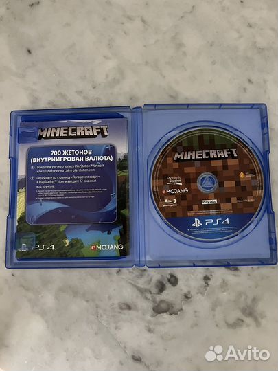Игра на диске Minecraft для ps4