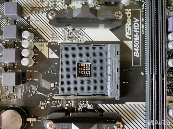 Материнская плата ASRock b450m hdv r4.03