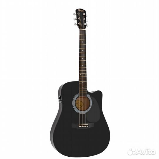 Squier SA-105CE Dreadnought Black(электроакустика)