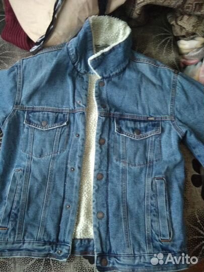 Джинсовая куртка с мехом мужская