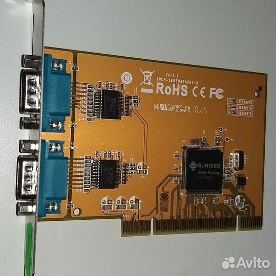 Плата расширения PCI-COM2 RS232 ser5037b SUN1989