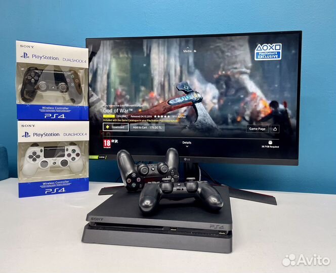 Sony PS4 Slim 1tb + 399 игр