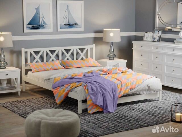 Кровать из массива 2-спальная 