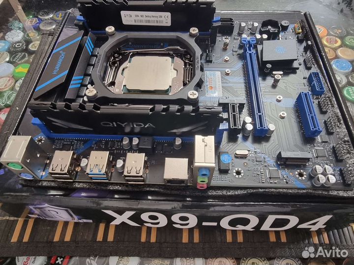 Связка X99 QD4 mATX LGA 2011 + 2640v3 + 16gb DDR4