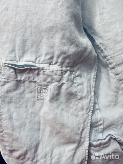 Пиджак 100% лен мужской 46 48